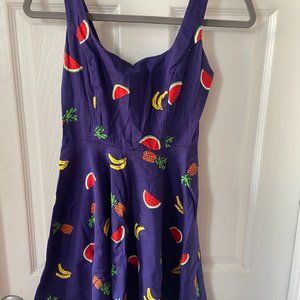 TWEE FRUIT DRESS | FRUIT PATTERN | 1950s STYLE | MOD | UNIQUE VINTAGE | MODCLOTH